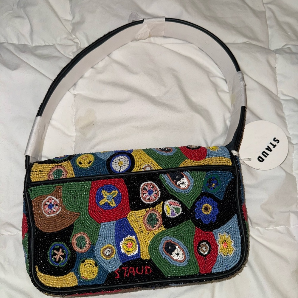 STAUD TOMMY BAG - Colorful Beaded Women's Bag with designs - Picture 2 of 5